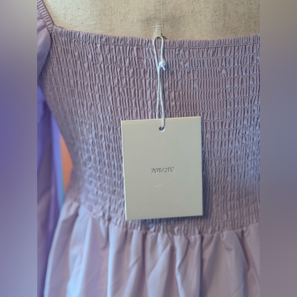 70/21 Tiered Smocked Lavender Women's Dress - Picture 9 of 11